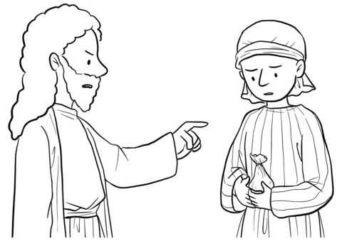 Acts 8 20 22 The Evangelist And The Magician Coloring Page